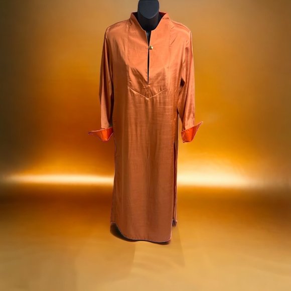 LOULOU DE LA FALAISE Tangerine Kaftan Dress Womens - Picture 13 of 13